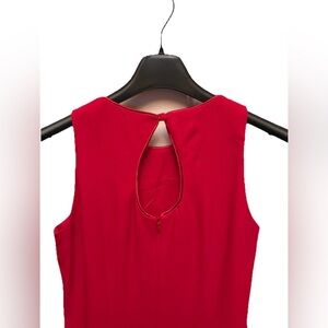 Vintage Liz Clairborn Elegant Red Sleeveless Dress